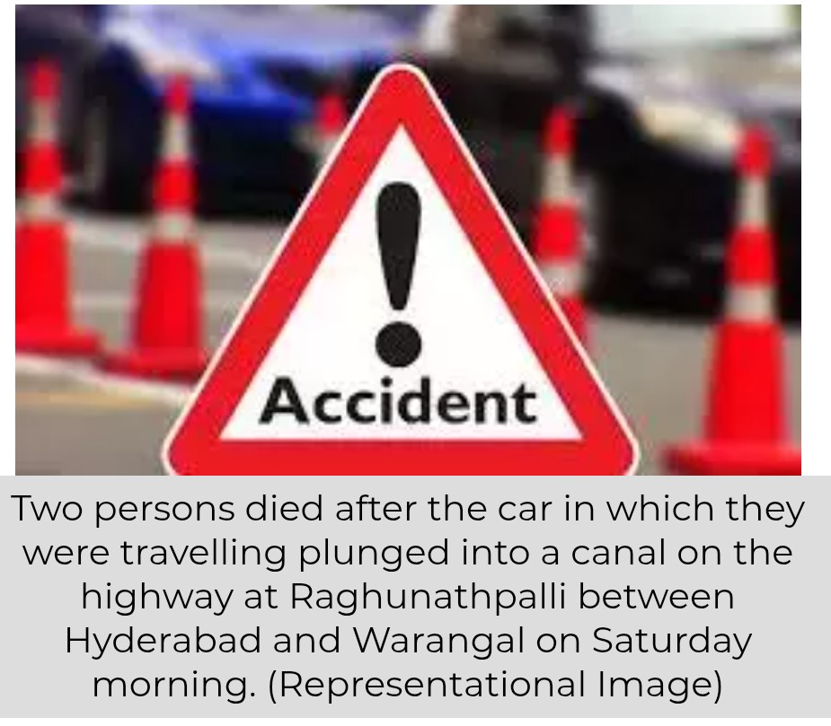 Techie, Doctor Killed After Car Plunges into Canal in Warangal