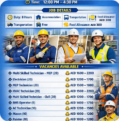 Technicians, Operators and Maintenance UAE