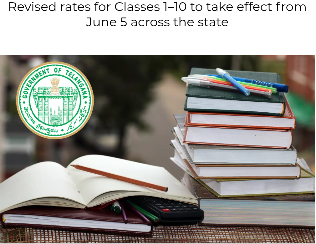 Telangana Cuts School Textbook Prices by Up to 17%