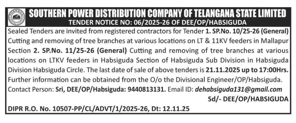 TENDER NOTICE