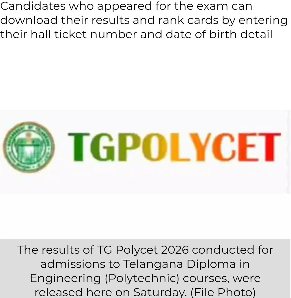 TG Polycet Results Released