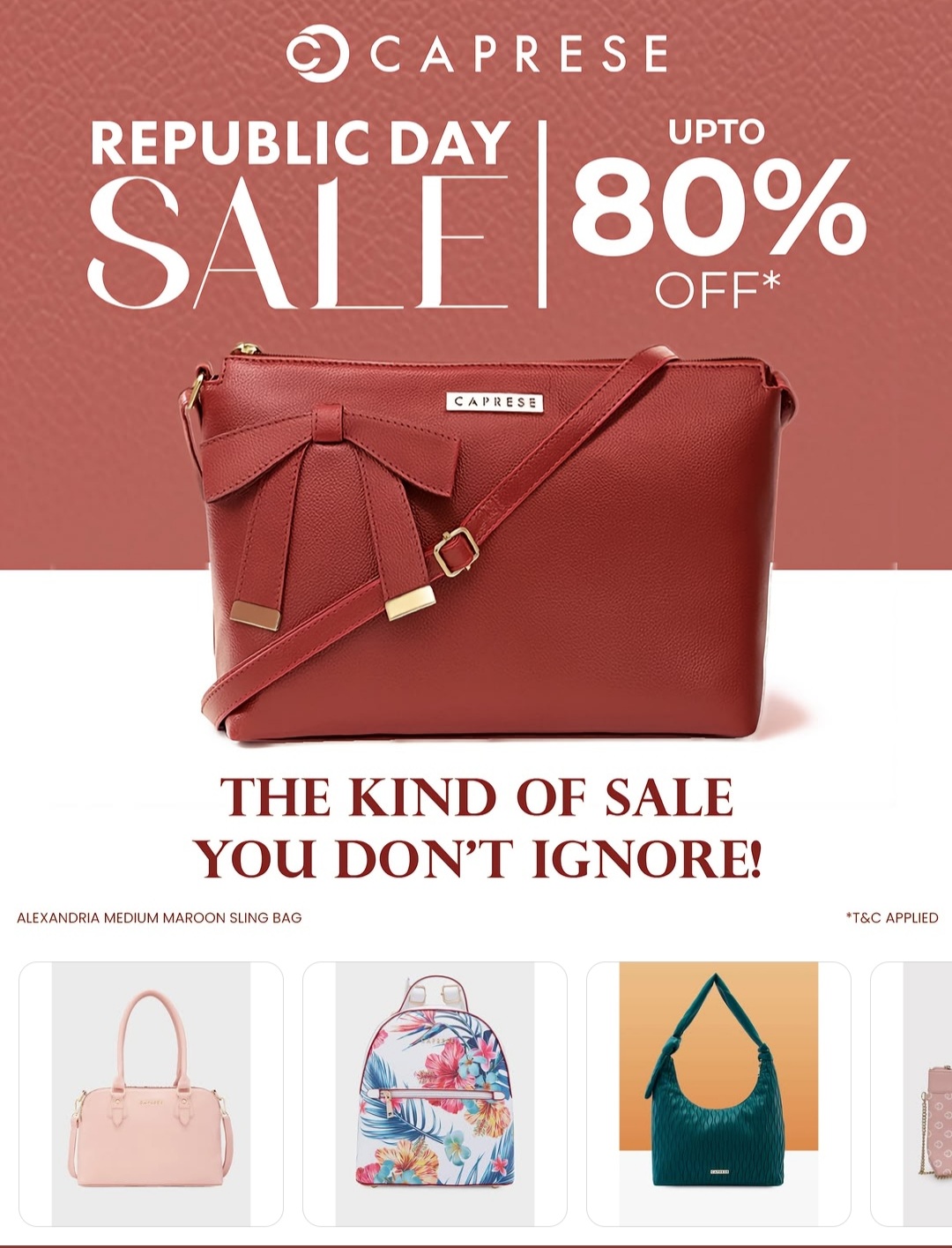 THE KIND OF SALE YOU DONT IGNORE