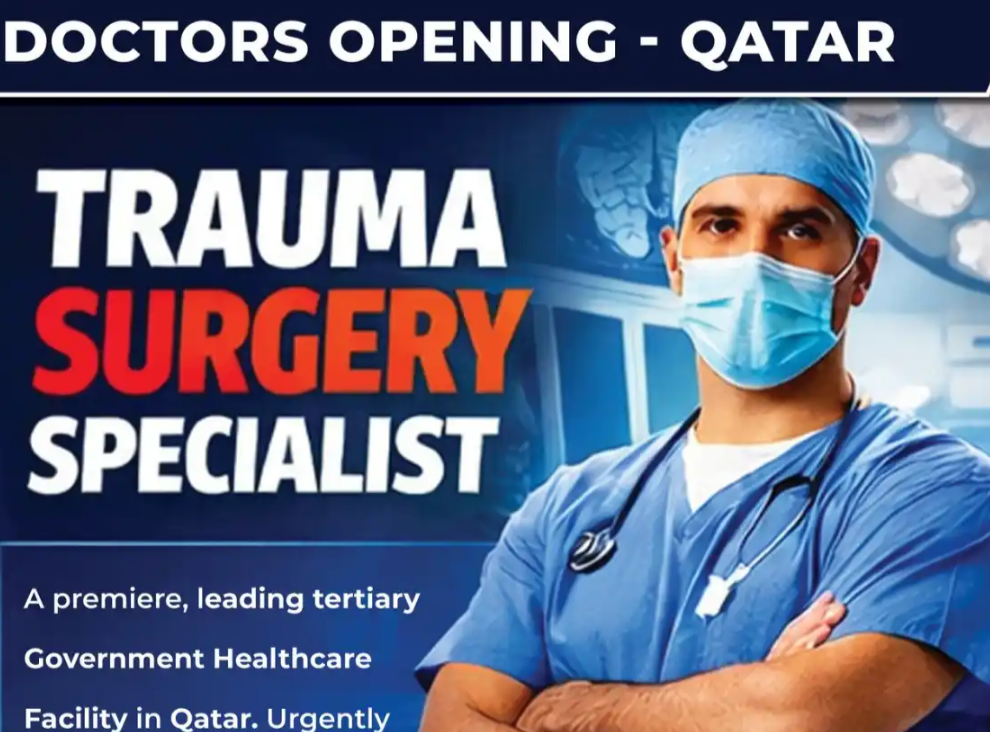 Trauma Surgery Specialist Opening in Qatar – Urgent Hiring at Government Healthcare Facility