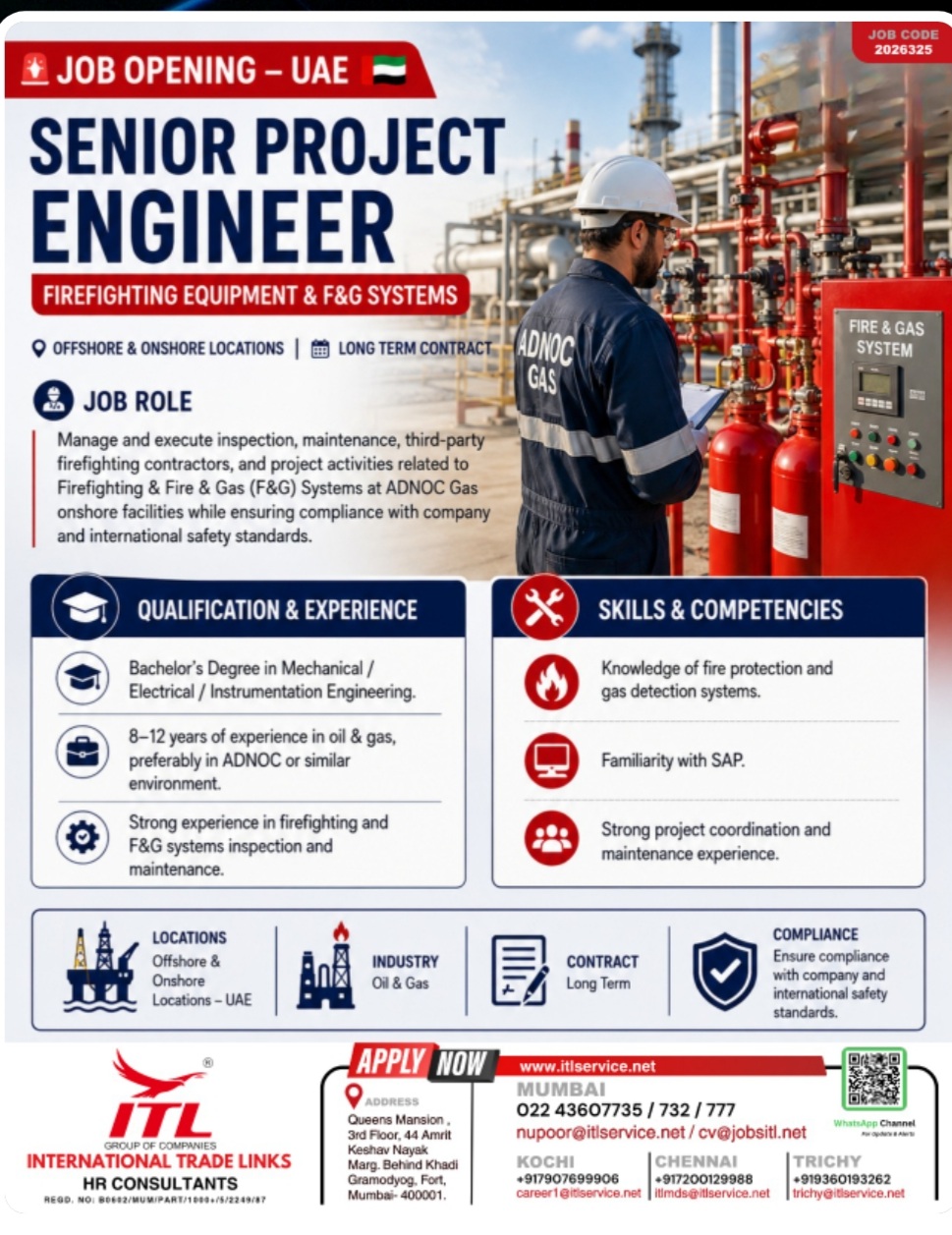 UAE IS HIRING FOR ENGINEER