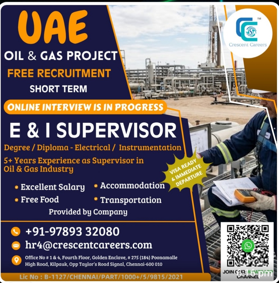 UAE OIL AND GAS FOR SHORT TERM FREE RECRUITMENT