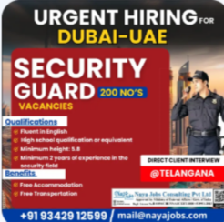 URGENT HIRING – DIRECT CLIENT INTERVIEW SECURITY GUARD