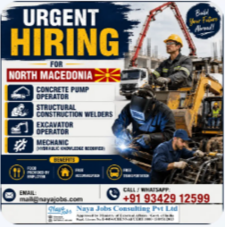 URGENT HIRING – EUROPE CONSTRUCTION & HEAVY EQUIPMENT JOBS