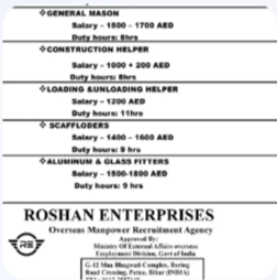 URGENT REQUIREMENT FOR DUBAI