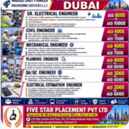 URGENT REQUIREMENT FOR DUBAI