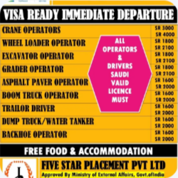 URGENT REQUIREMENT FOR SAUDI ARABIA