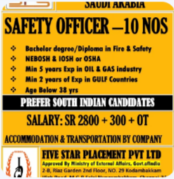 URGENT REQUIREMENT FOR SAUDI ARABIA