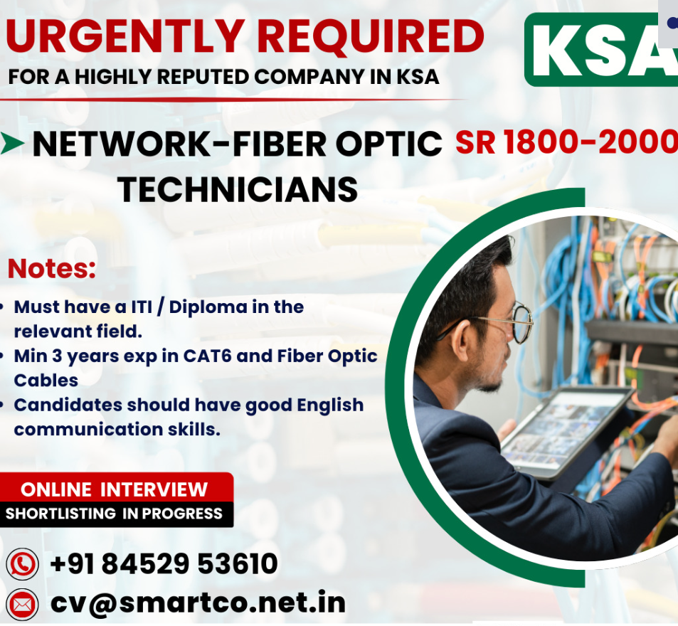 URGENTLY REQUIRED FOR A HIGHLY REPUTED COMPANY IN KSA
