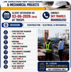 Urgently Required For Leading Company – Qatar