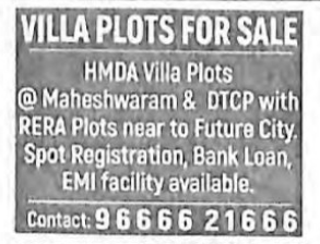 VILLA PLOTS FOR SALE