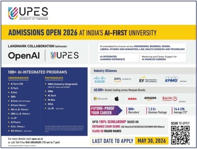 Admission Open: AI-Integrated Programs at UPES
