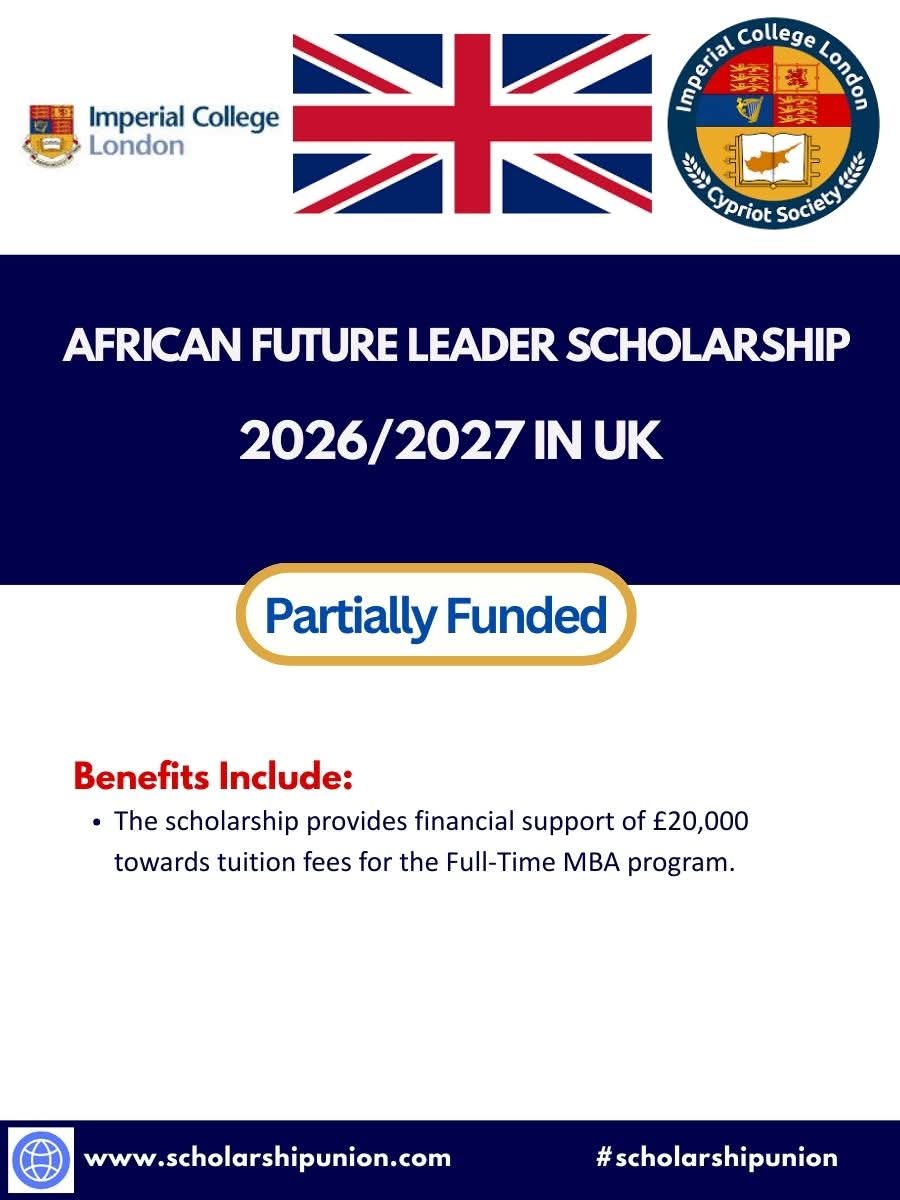 African Future Leader Scholarship 2026/27 In UK
