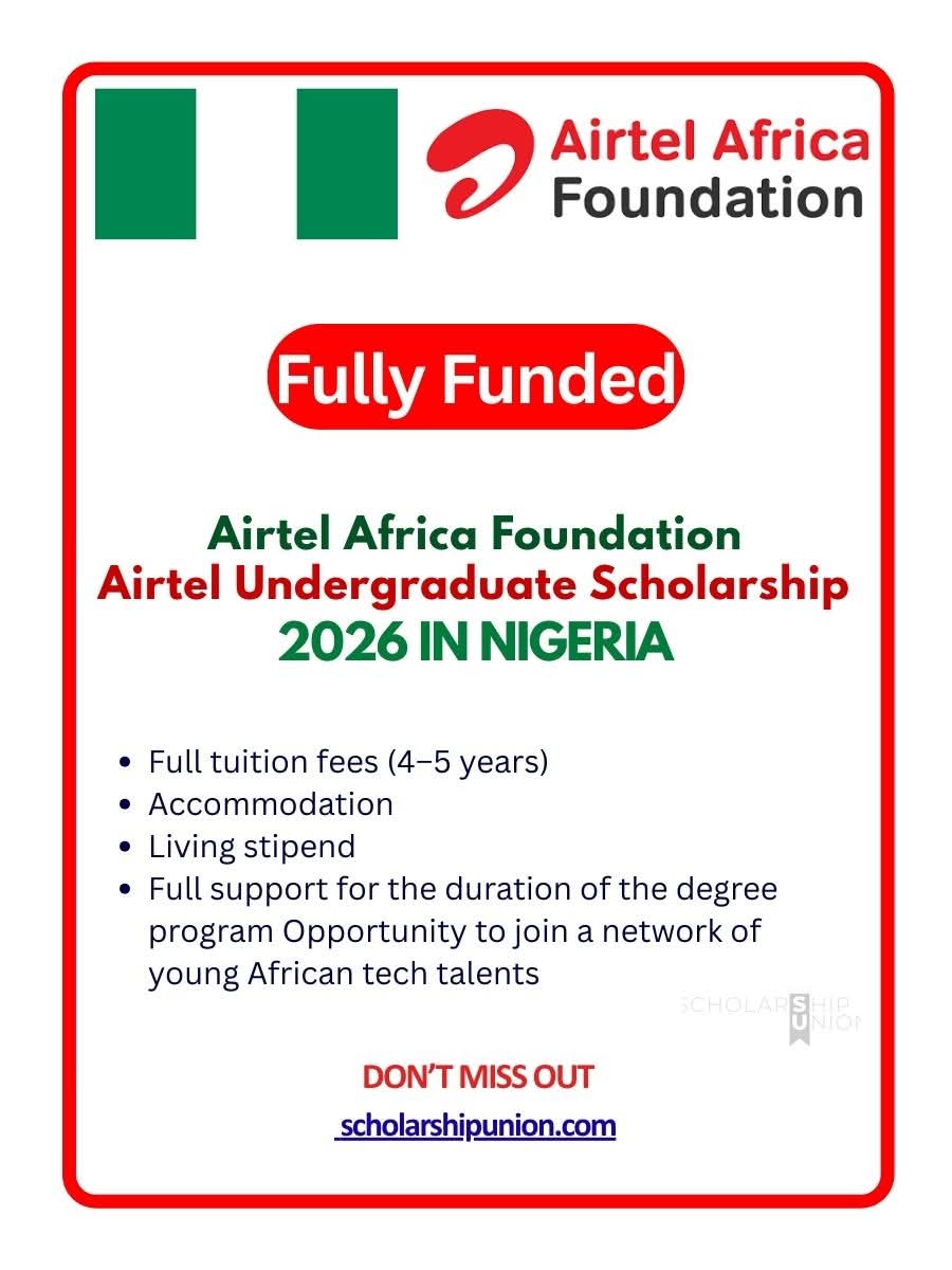 Airtel Undergraduate Scholarship 2026 In Nigeria
