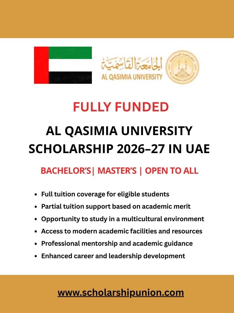 Al Qasimia University Scholarships 2026 - 27 In UAE