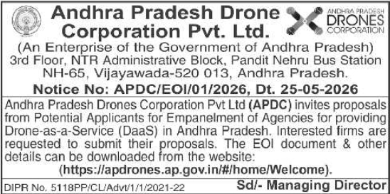 APDC Expression of Interest for Empanelment of Drone-as-a-Service Agencies
