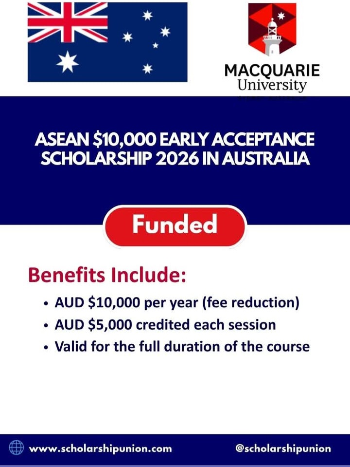 ASEAN $10,000 Early Acceptance Scholarship 2026  in Australia