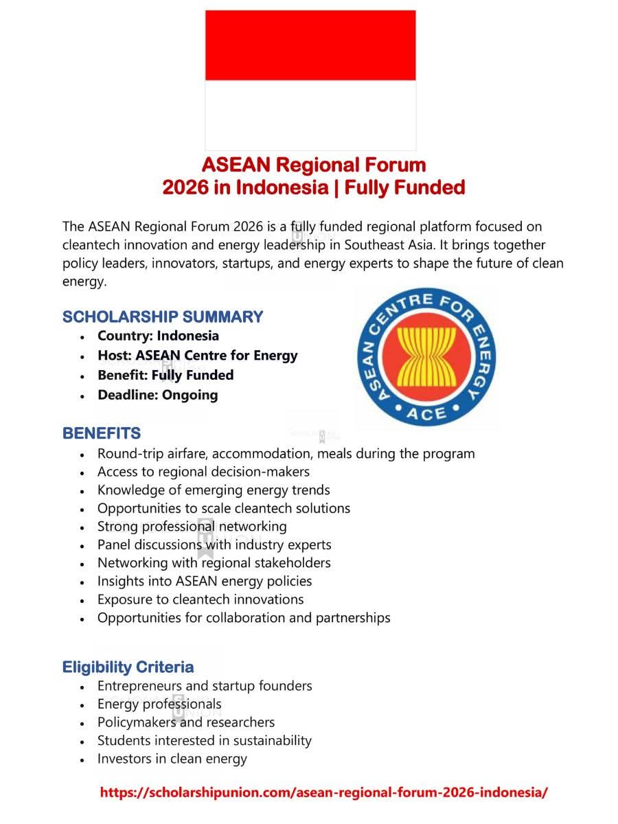 ASEAN Regional Forum 2026 in Indonesia