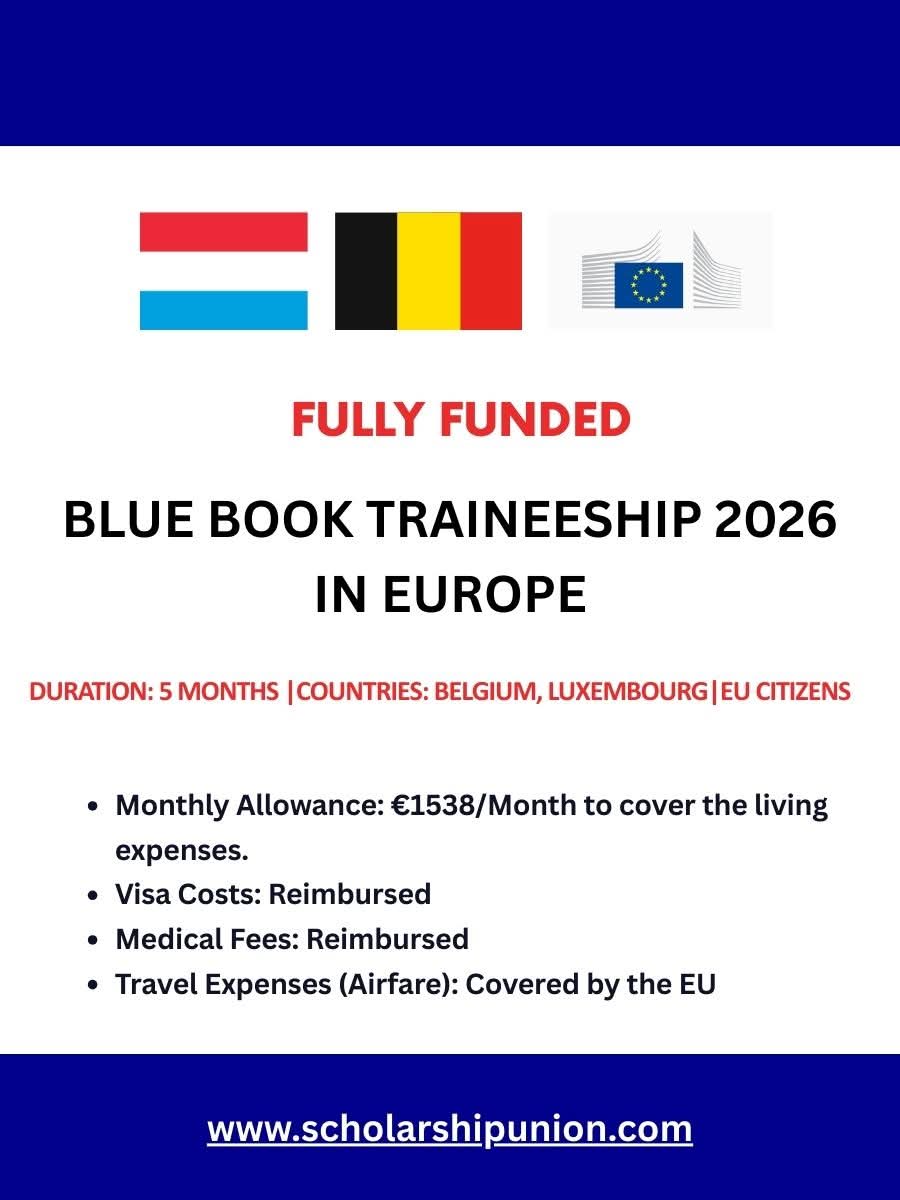 Blue Book Traineeship 2026 in Europe