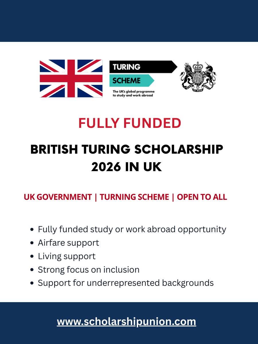 British Turing Scholarship 2026 in UK