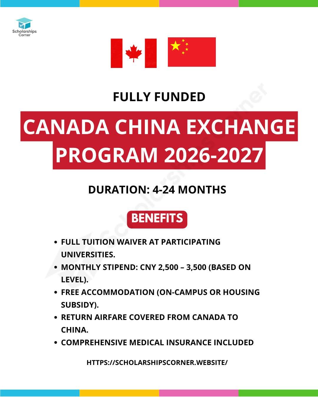 CANADA CHINA EXCHANGE PROGRAM 2026-2027 | FULLY FUNDED