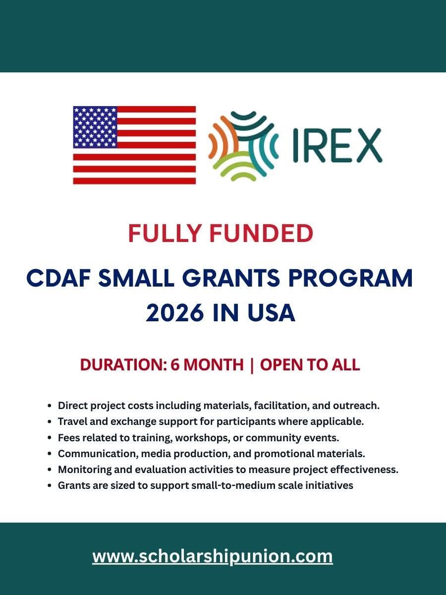 CDAF Smal Grants Program 2026 in USA