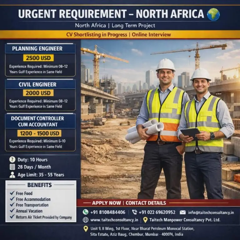Construction Project Job In North Africa