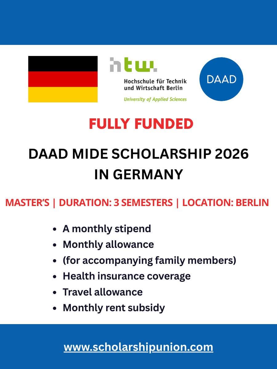 DAAD MIDE Scholarship 2026 in Berlin, Germany
