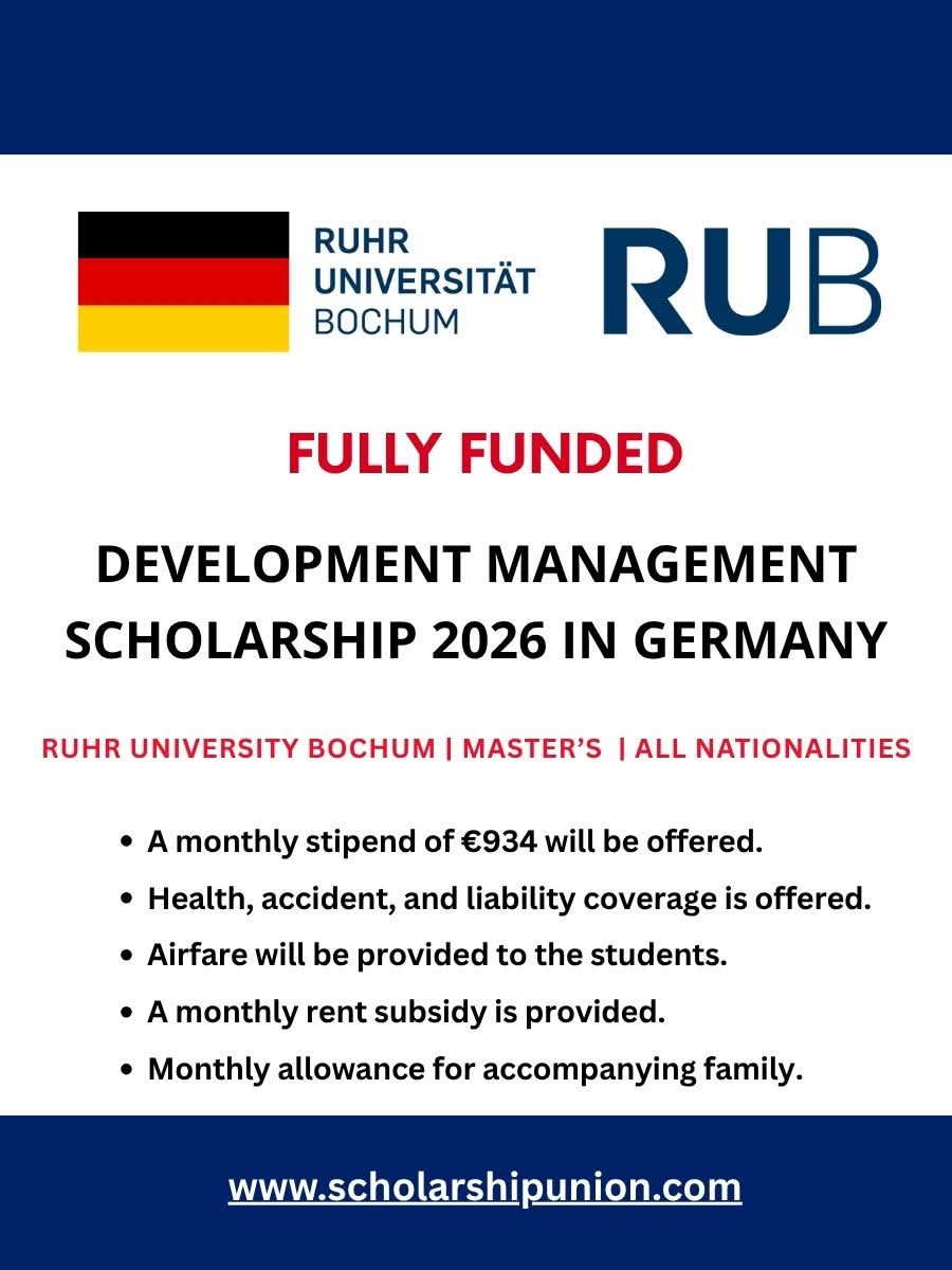 Development Management Scholarship 2026 in Germany
