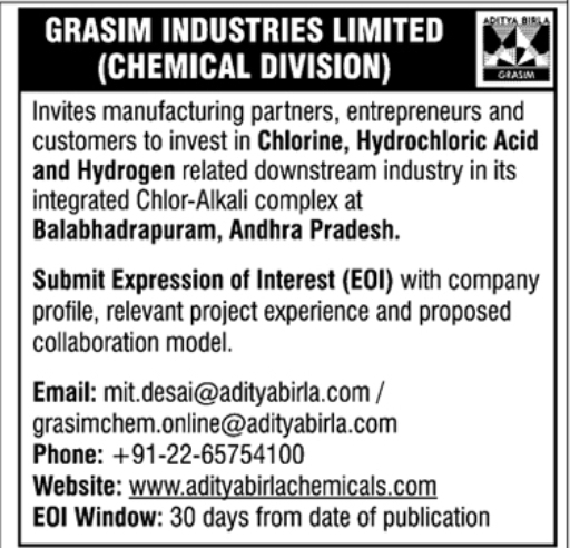 Grasim Chemical Division Partnership