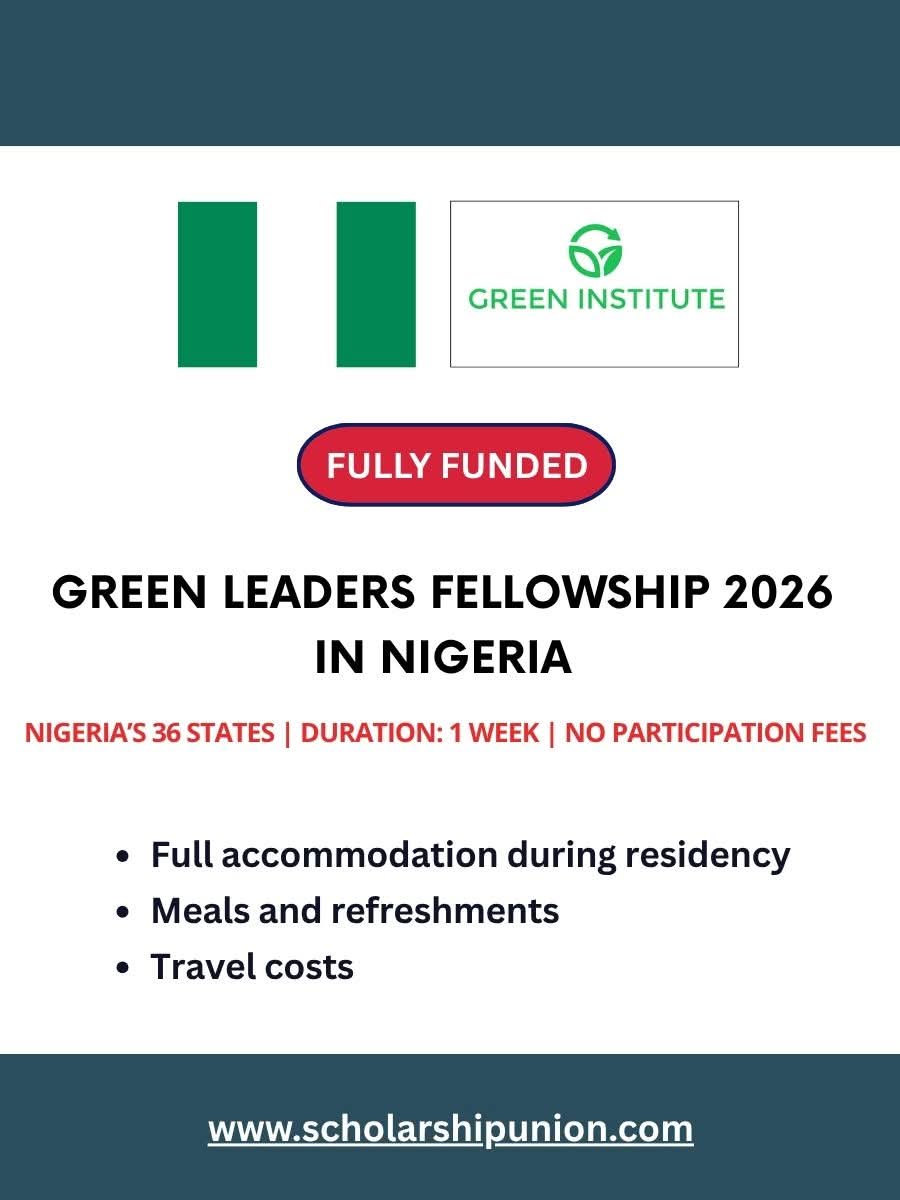 Green Leaders Fellowship 2026 in Nigeria