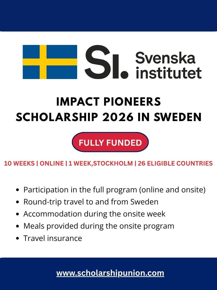 Impact Pioneers Scholarship 2026 in Sweden