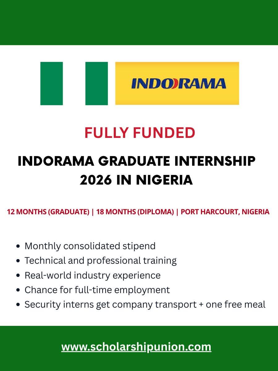 Indorama Graduate Internship 2026 In Nigeria