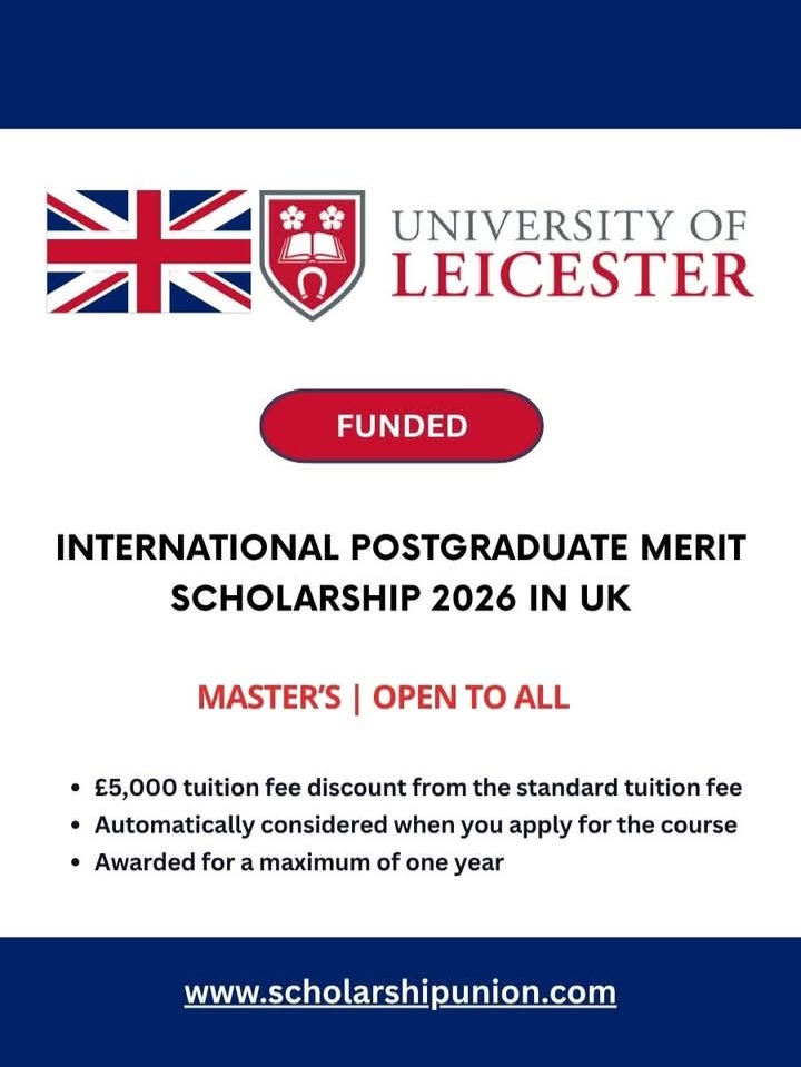International Postgraduate Merit Scholarship 2026 in UK