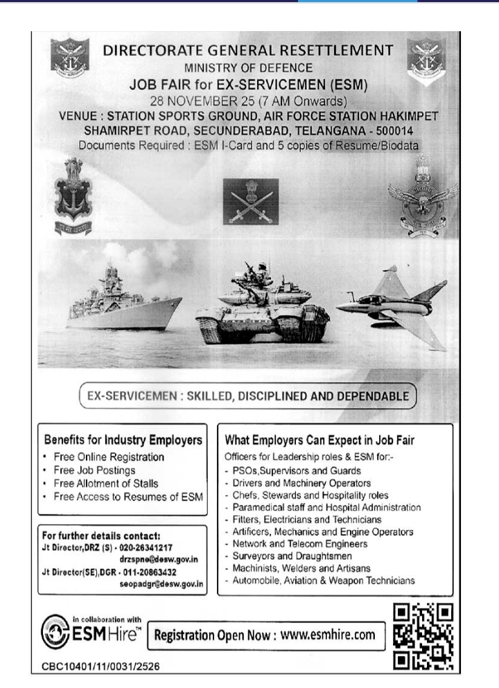 Job fair for exservicemen