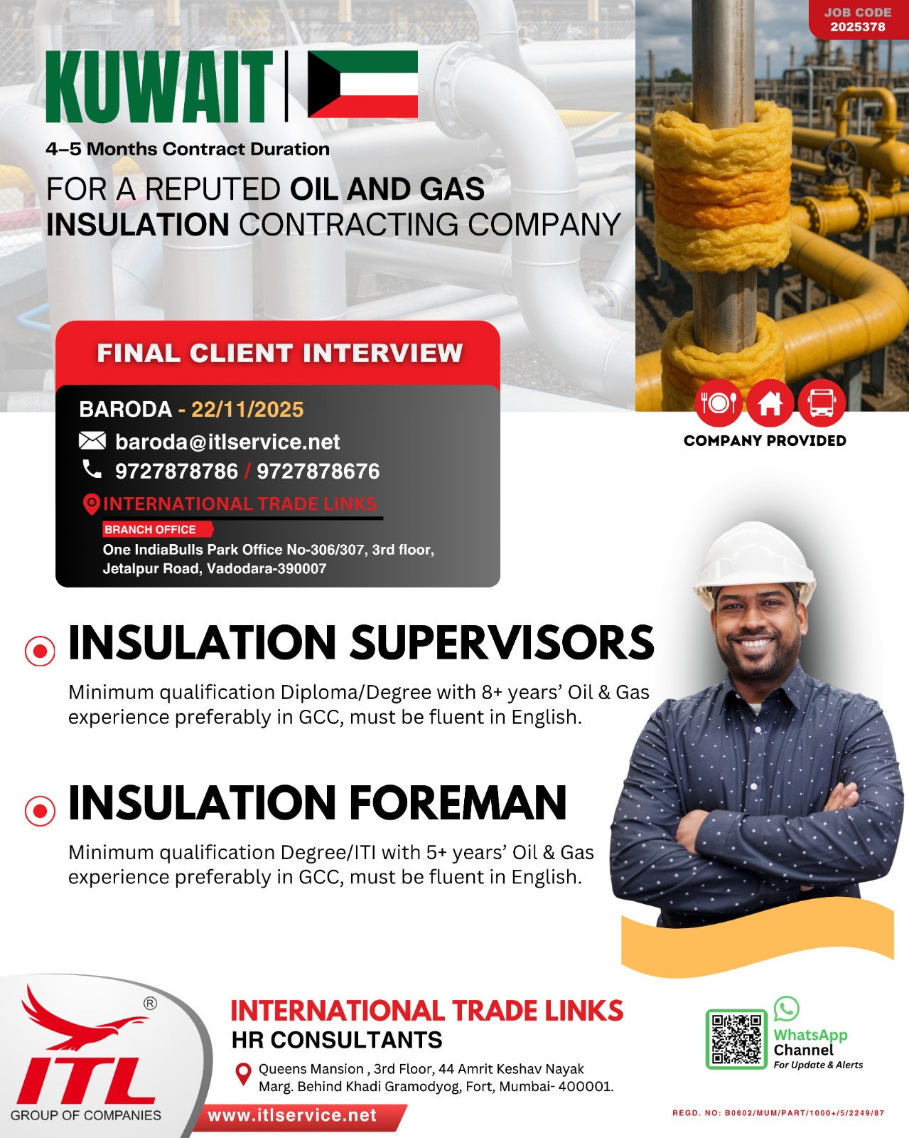 Job Opportunity  In Kuwait