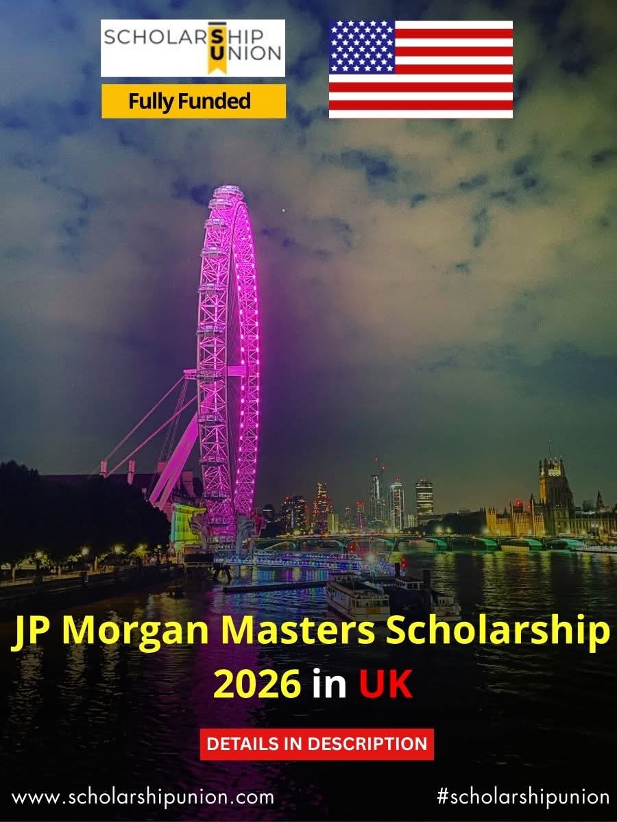 JP Morgan Masters Scholarship 2026 In UK