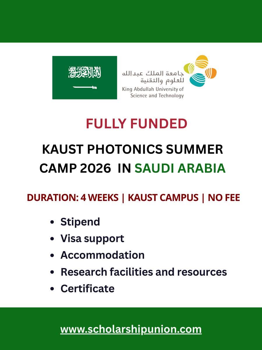 KAUST Photonics Summer Camp 2026 in Saudi Arabia