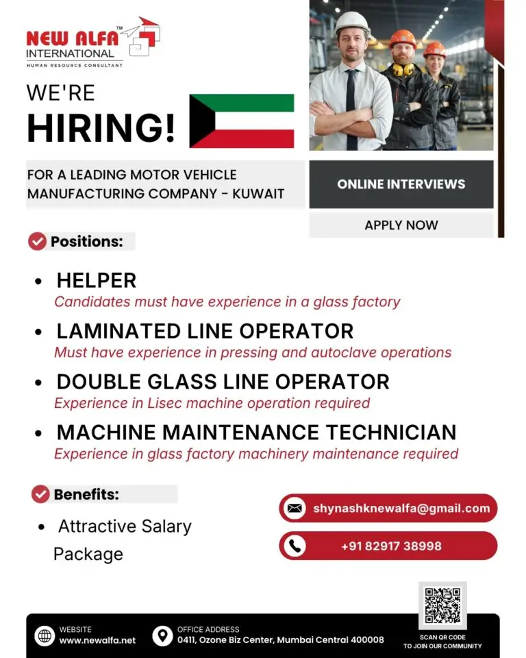 HIRING FOR A LEADING MOTOR VEHICLE  MANUFACTURING COMPANY - KUWAIT