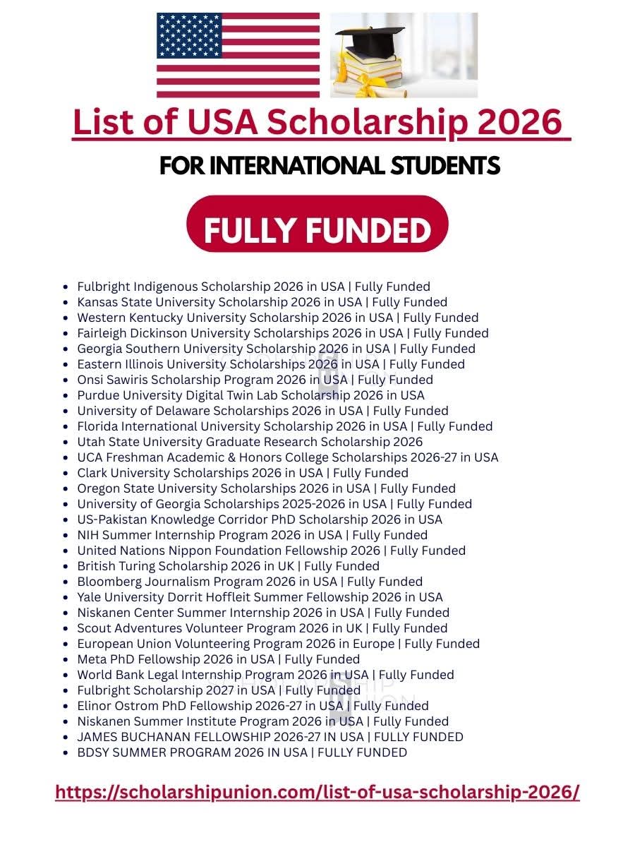 List Of USA Scholarships 2026