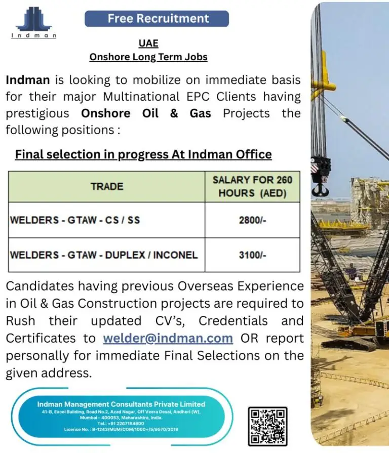 LONG-TERM ONSHORE JOBS IN THE UAE
