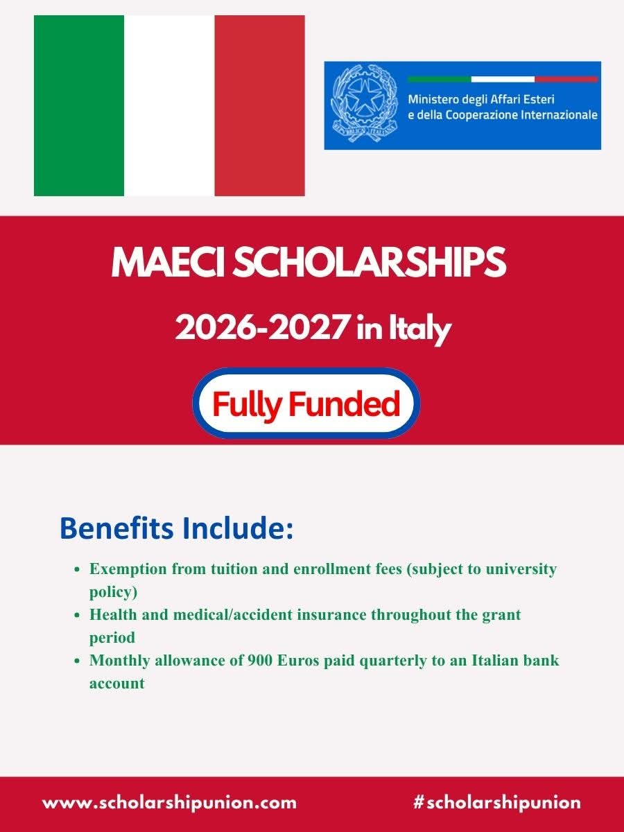 MAECI Scholarships 2026–2027 in Italy