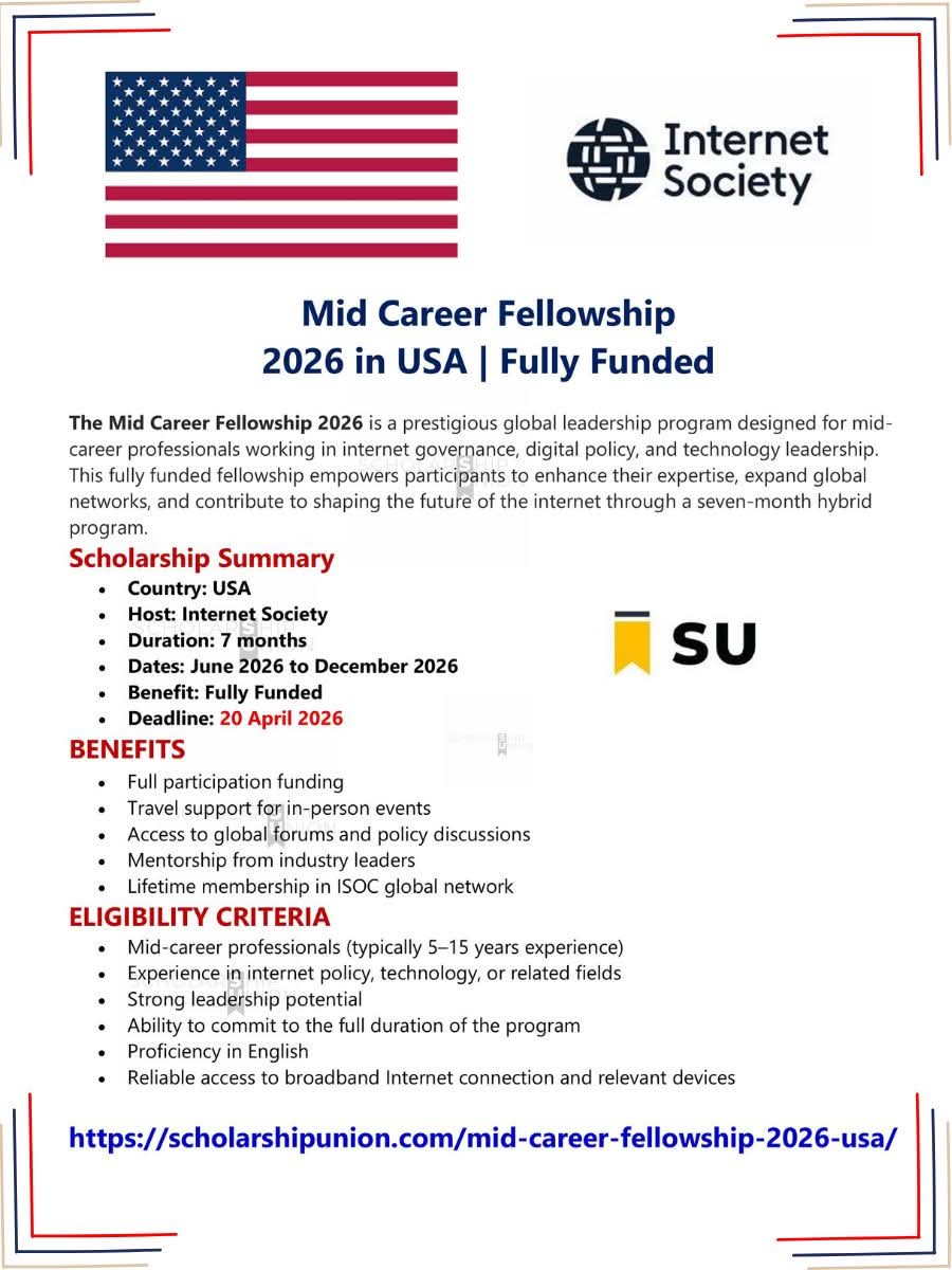 Mid-Career Fellowship 2026 in USA