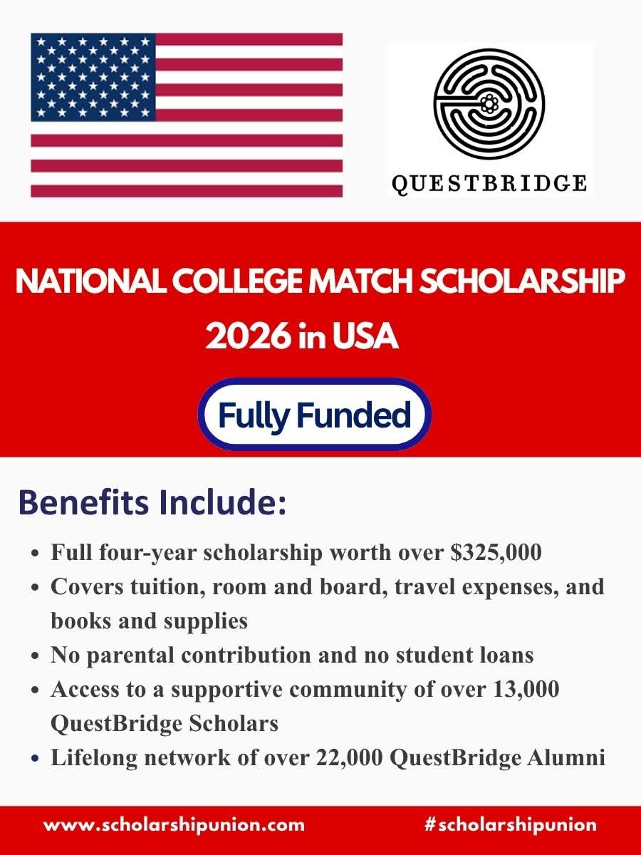 National College Match Scholarship 2026 in USA