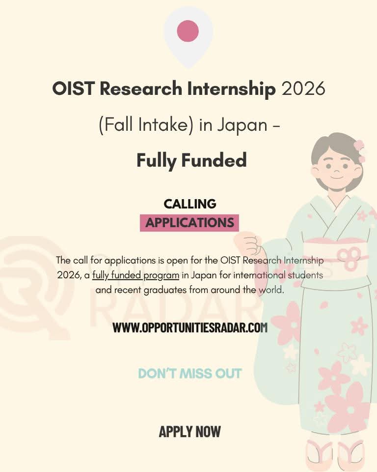OIST Research Internship 2026 in Japan