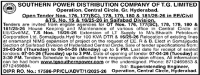 Open Tender - Southern Power Distribution Company of T.G Limited