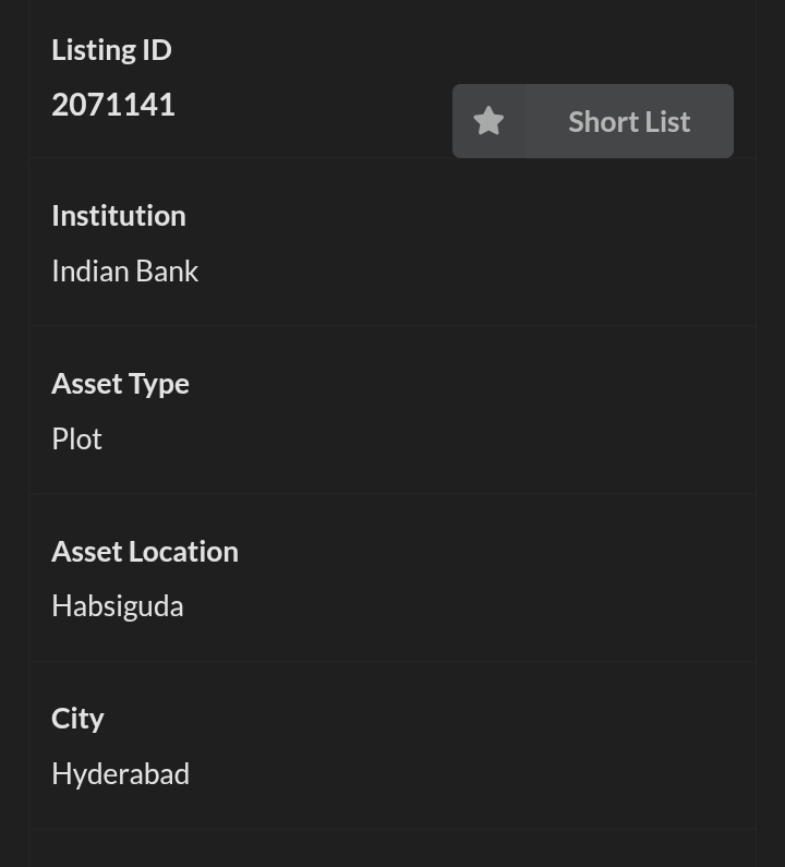 Property For Auction In Habsiguda, Hyderabad